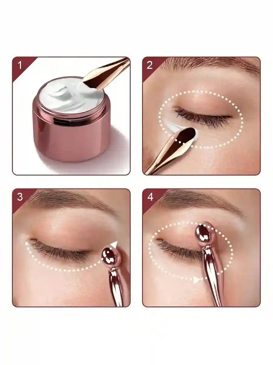 Electric Face and Eye Massager, Rose Gold Firming Wand by Tidesmit Eye Massage Instrument Tidesmit