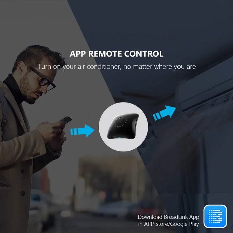 New BroadLink RM4 Pro Universal Remote Control Add HTS2 RF Controller IR Switch Smart Home Works Alexa Google Assistant
