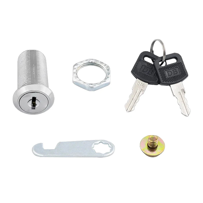 5Set Security Lock Metal Cylinder Cabinet Locker Cam Lock With Keys Security Mailbox Lock Drawer 16mm/20MM/25MM/30MM