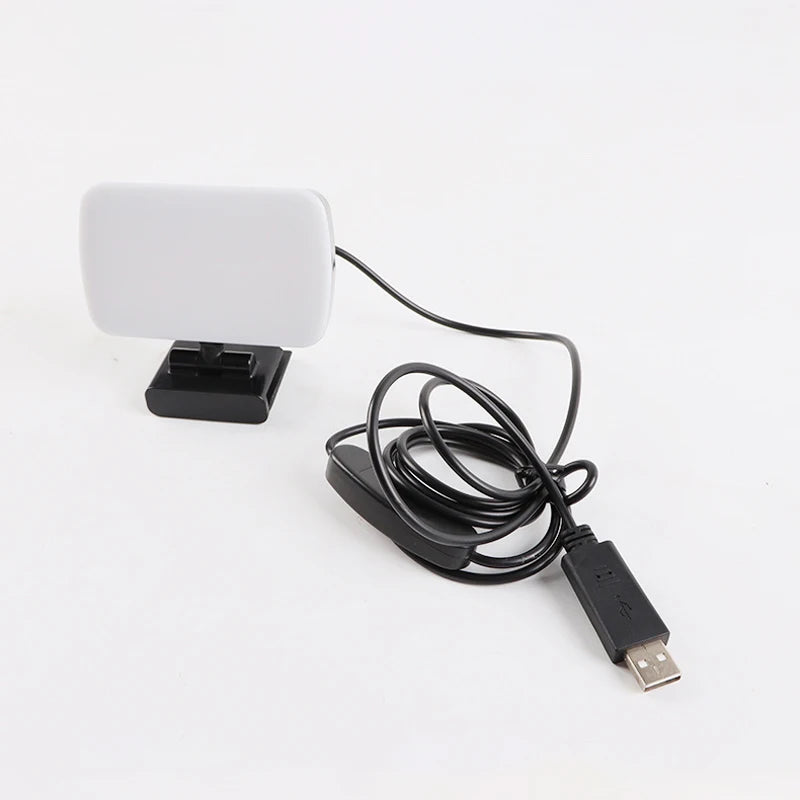 Video Conference Ring Light with Clip - Adjustable LED Lighting Video Light Tidesmit