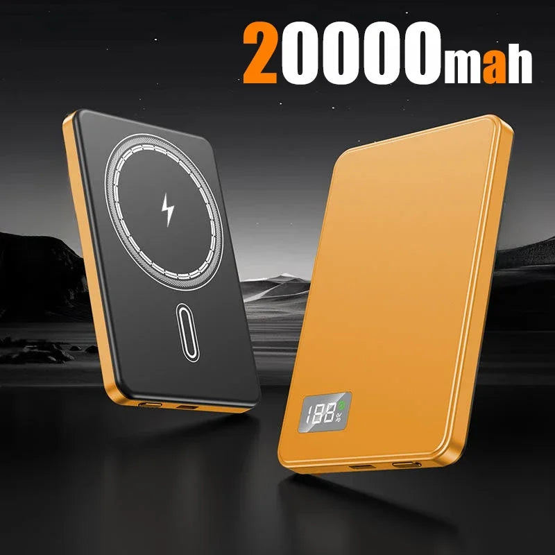 Magnetic Wireless Power Bank 50000mAh 120W Fast Charge for Devices Orange-20000mAh Tidesmit
