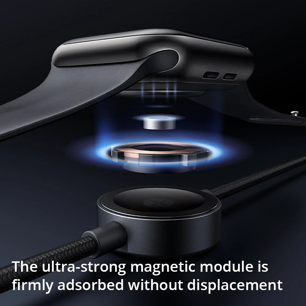 2-in-1 Apple Watch Wireless Charger - Fast Qi Certified Charging Cable Tidesmit