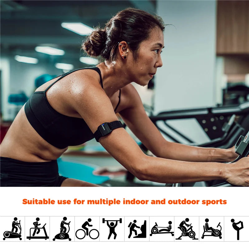 HW706 Bluetooth Heart Rate Monitor Armband with Optical Sensor Tidesmit