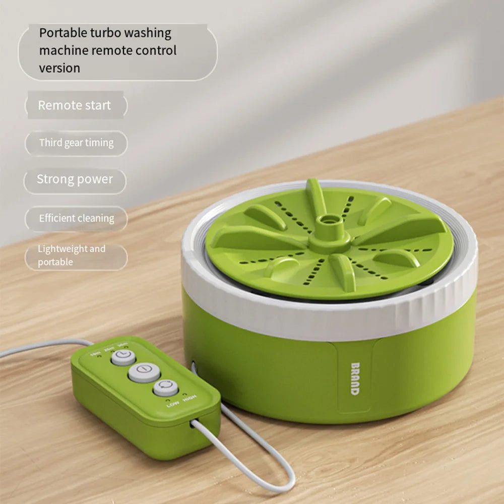 Tidesmit portable USB mini washing machine with ultrasonic turbo rotation for laundry or fruit washing, side view 29