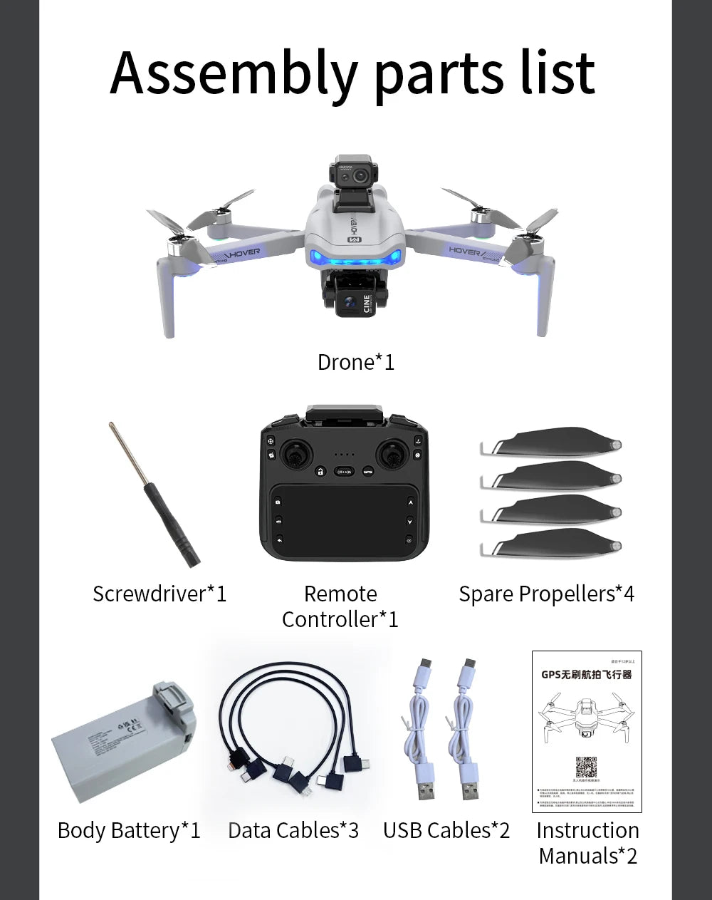 4K Camera Drone with 3-Axis Gimbal and Obstacle Avoidance - X40 PRO Tidesmit