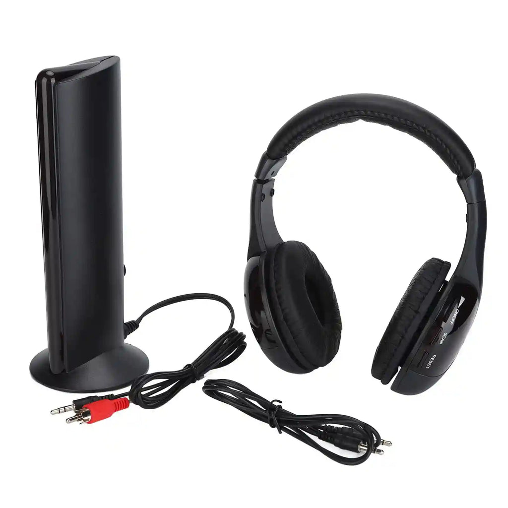 Wireless Headphones with Active Noise Cancellation & HiFi Bass - Black black Tidesmit