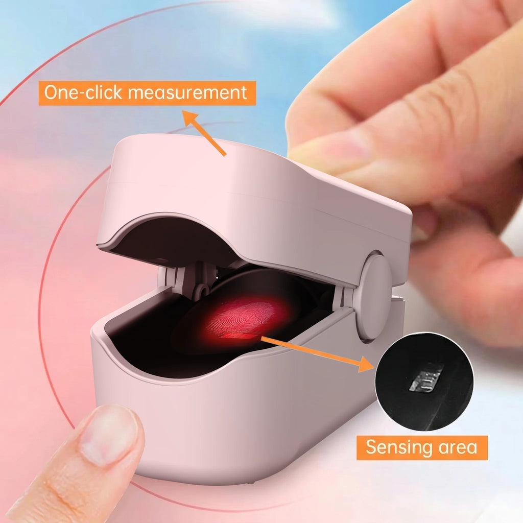 Finger Pulse Oximeter OLED Blood Oxygen Saturation Heart Rate Monitor Oxymeters Medical With Respiratory Digital Oximeter