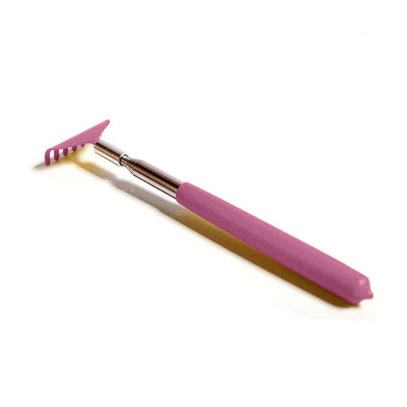 Telescopic Back Scratcher Stainless Steel Retractable Massager Back Massage Instrument B-Purple Tidesmit