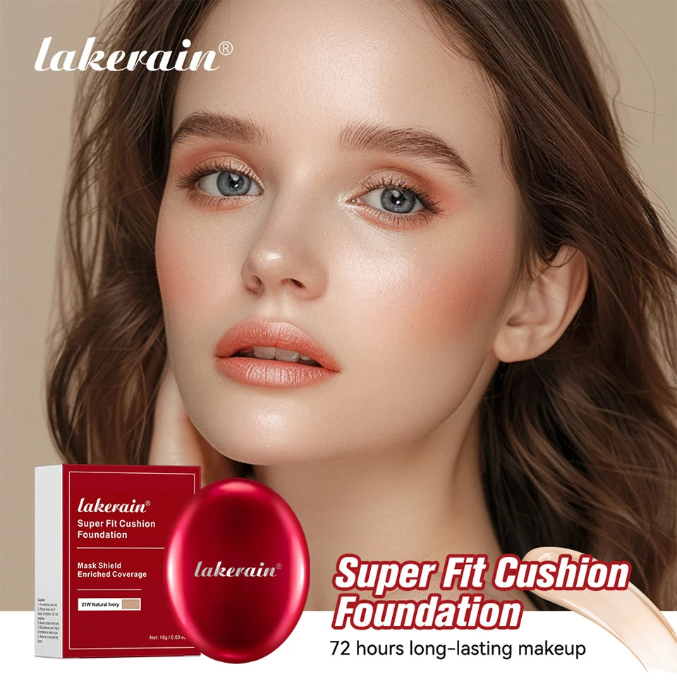 Tidesmit 72-hour semi-matte cushion foundation with sun protection for long-lasting face makeup texture close-up