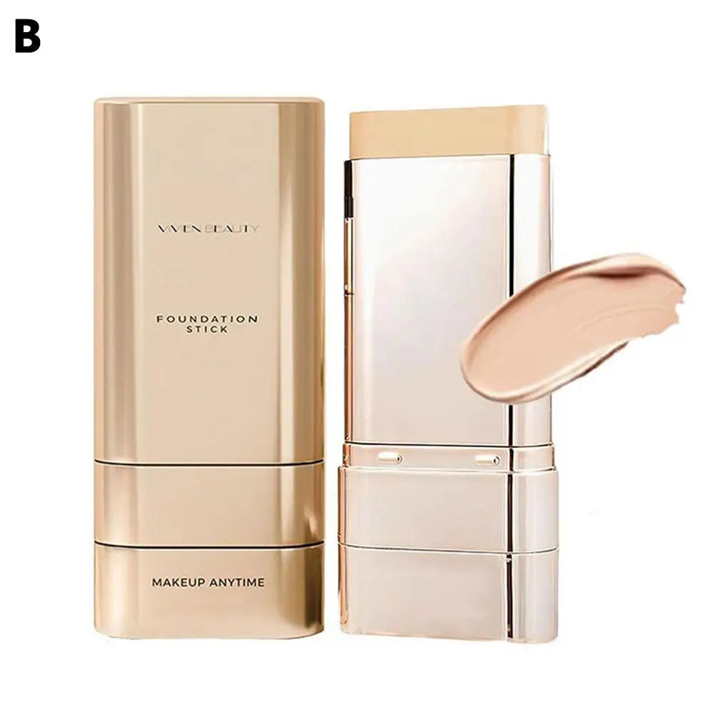 Tidesmit double headed foundation stick for full coverage concealing with sunscreen and oil control texture swatch