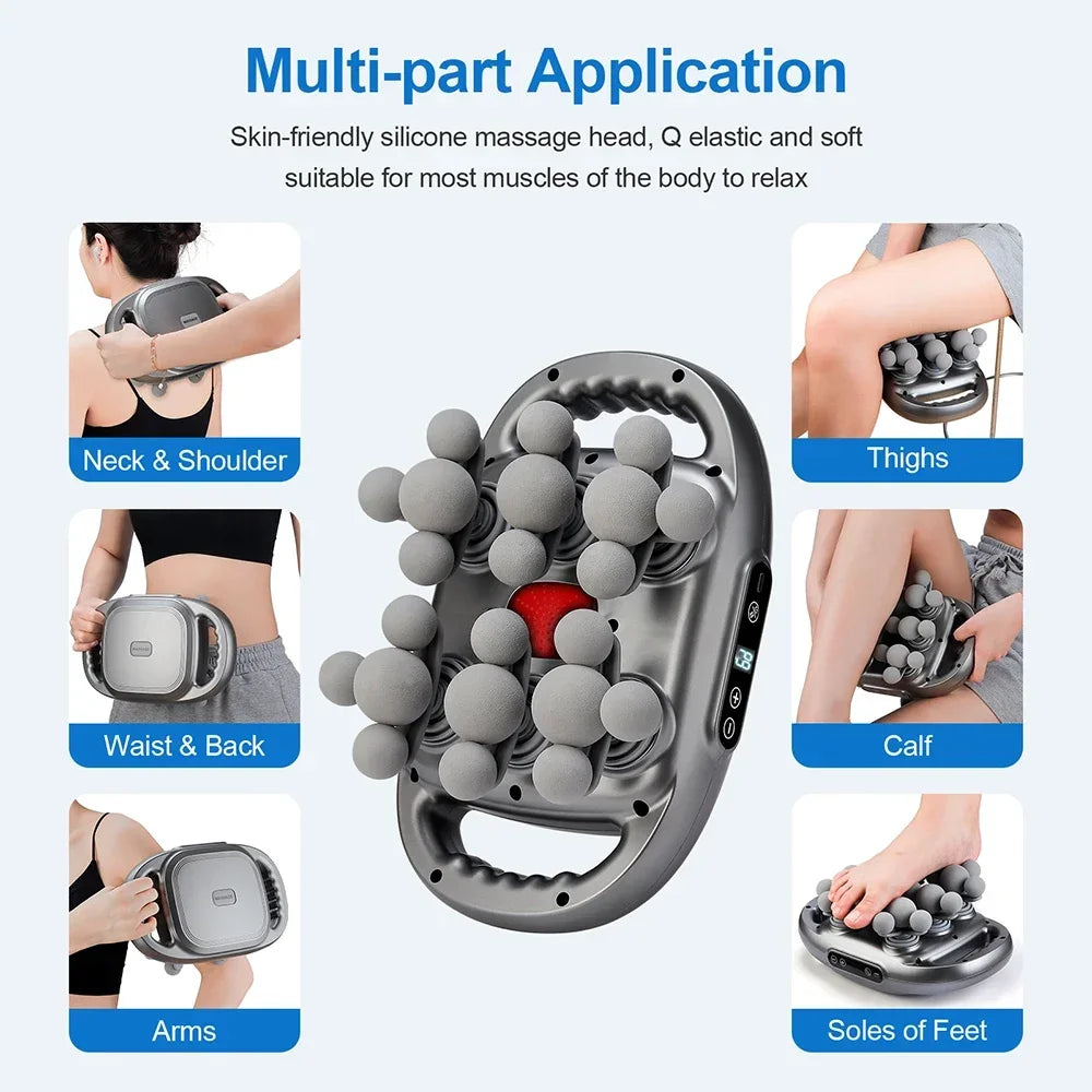 Tidesmit Fascia Gun Deep Tissue Massager – 24 Head Recovery Tool Fascia Gun Tidesmit