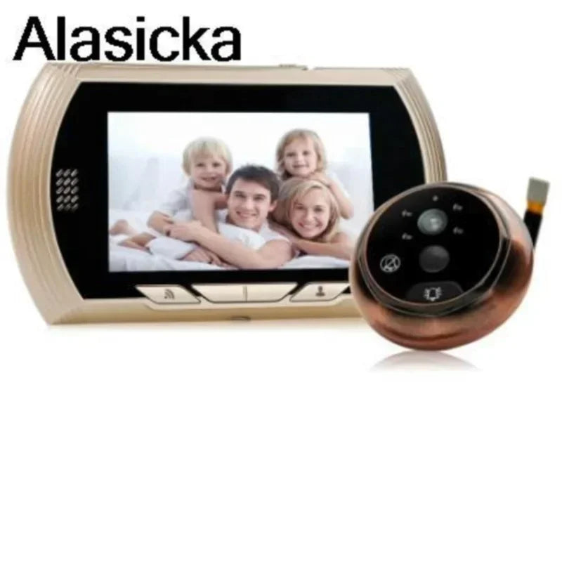 4.5 Inch Smart Digital Door Station Camera Infrared Night Vision Doorbell Door Eye Video Recording Peephole Viewer Doorbell