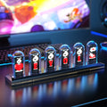 RGB Nixie Tube IPS Clock: Retro Digital Desktop Decor with Custom Display Nixie Tube Clock Tidesmit