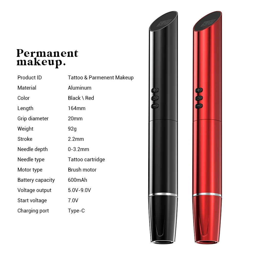 Wireless PMU Machine Pen 5-9V - Professional Microblading Device Permanent Makeup Machines Tidesmit