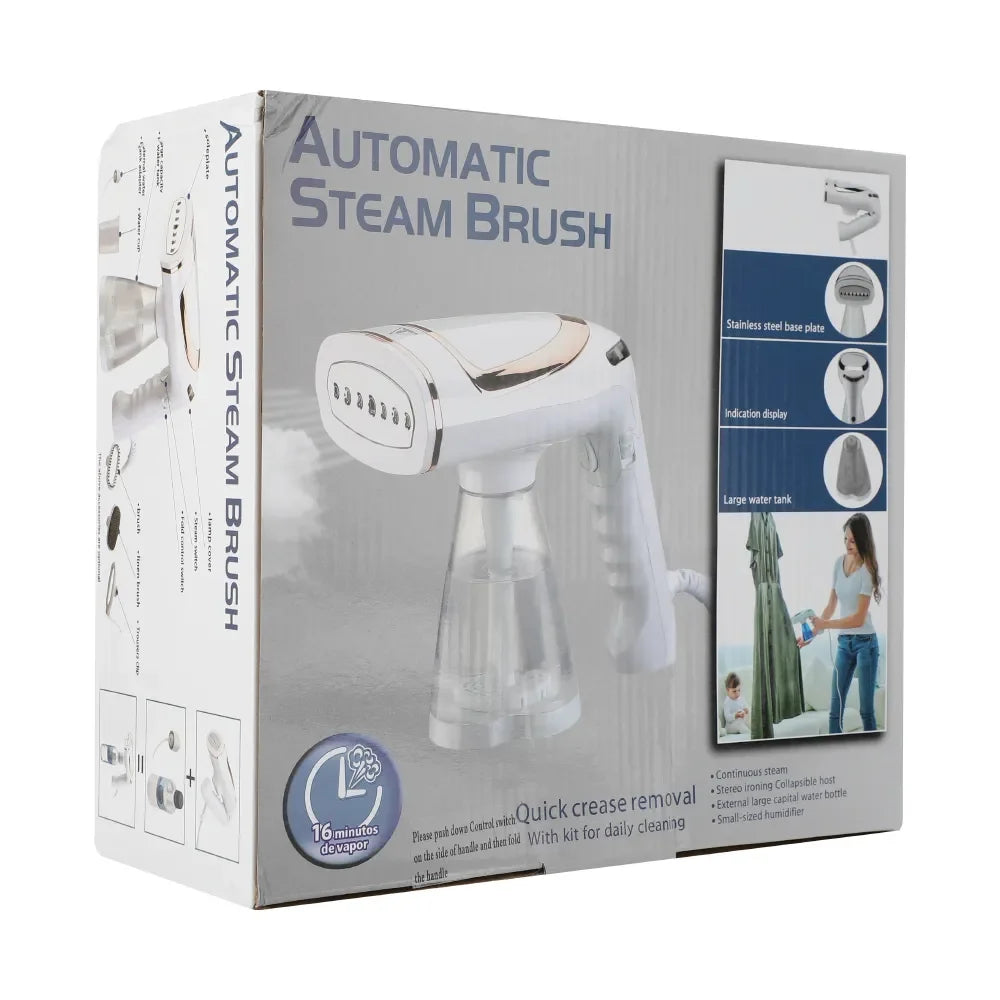 Tidesmit 1600W portable foldable garment steamer shown from the side to highlight the compact travel-ready design