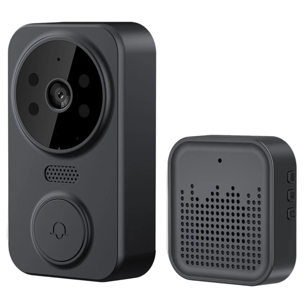 WiFi Smart Audio Doorbell Camera 2-Way Audio Wireless Visual Intercom Doorbell with Remote Monitor Indoor Outdoor Surveillance