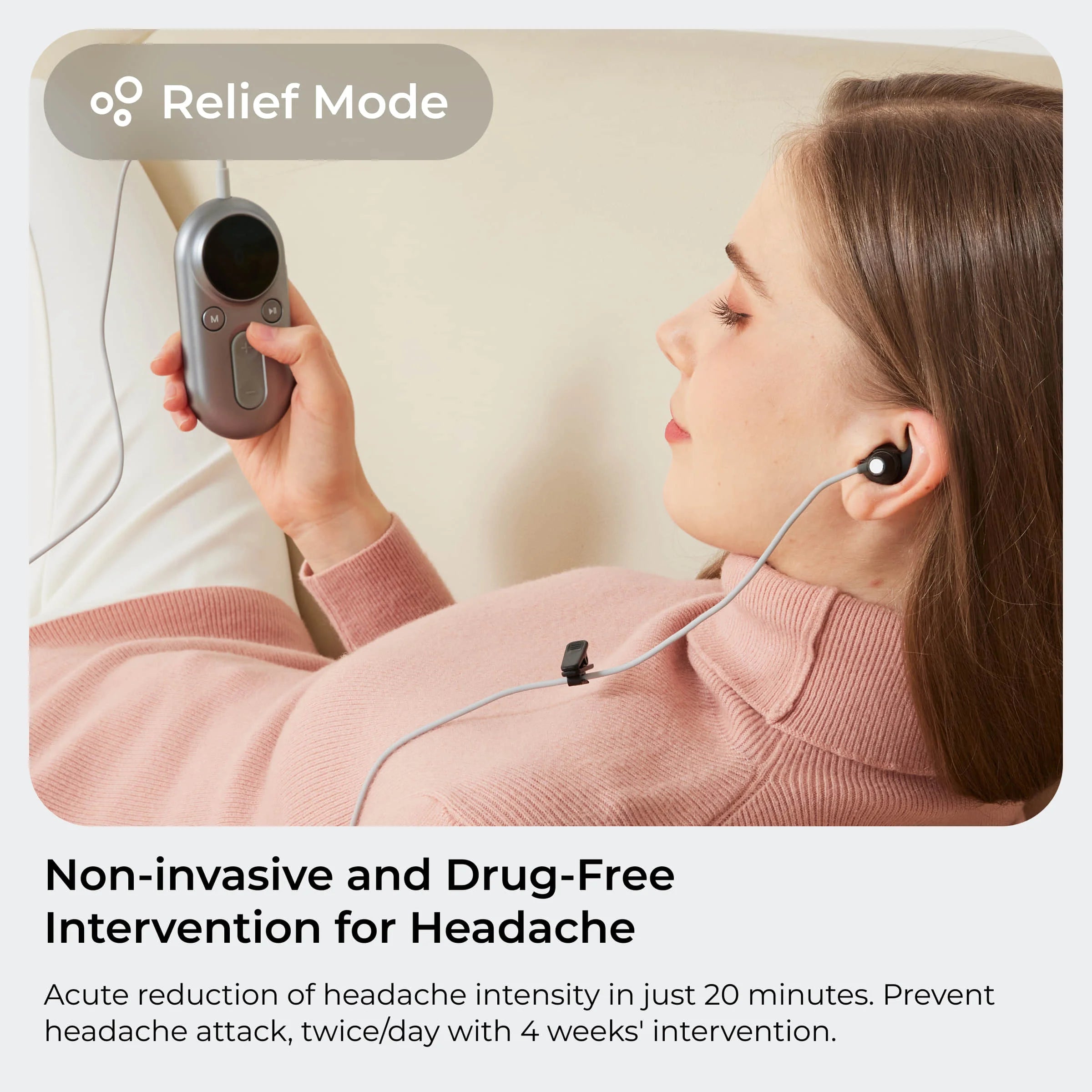Vagus Nerve Stimulator for Sleep and Headache Relief - Tidesmit Back Massage Instrument Tidesmit