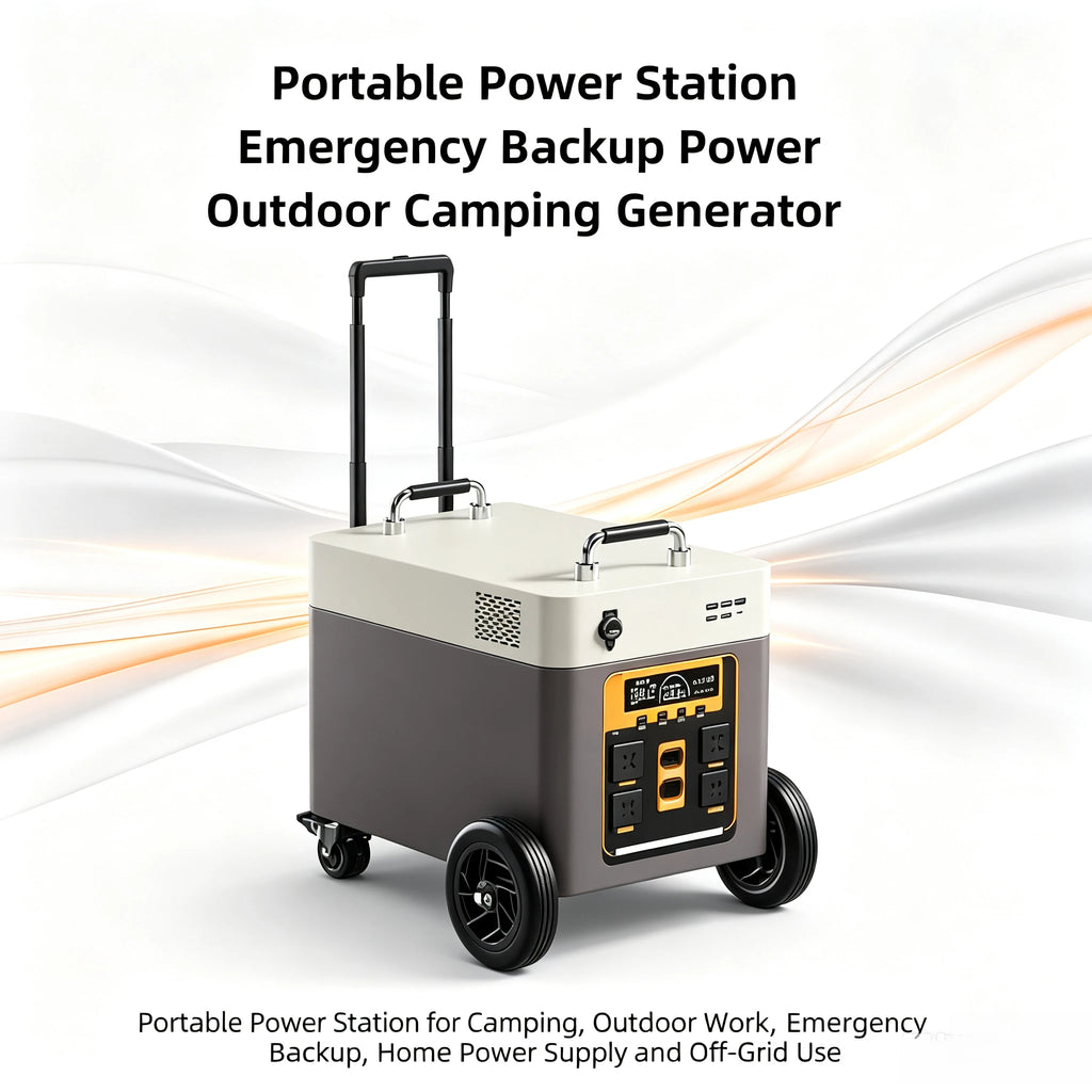 8000 Watts 10 KWh Outdoor Mobile Energy Storage Power Supply 220v Large-capacity Emergency Power Supply Supports Solar Charging