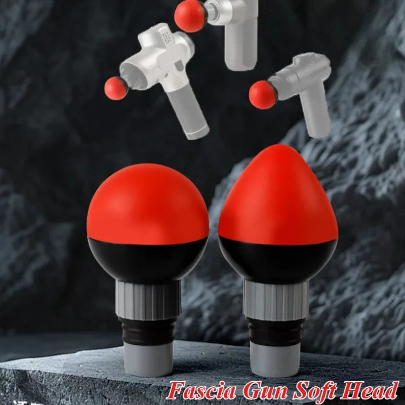 Massage Gun Replacement Heads | Soft Silicone Deep Tissue Attachments Fascia Gun Tidesmit