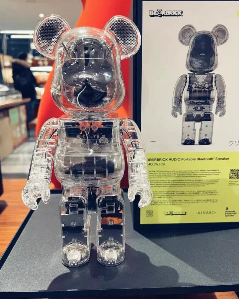 Bearbrick Audio 400% Bluetooth Speaker - Articulated Wireless Audio Dock Tidesmit