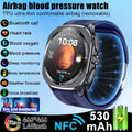 HY Digital Airbag Smartwatch for Huawei, Air Pump True Accurately Blood Pressure Watches Uric Acid Blood Lipids Health Watch Men