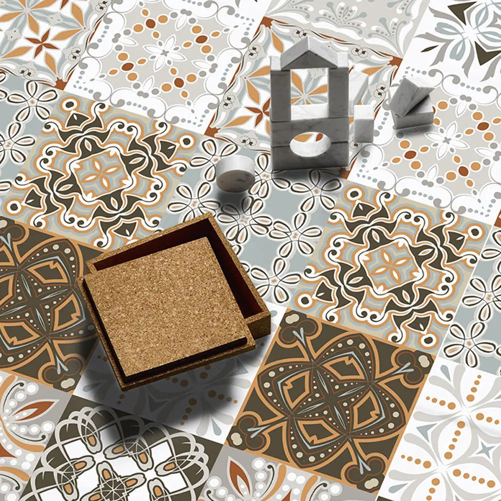 10 Pcs Backsplash Peel and Stick Kitchen Tile PVC Adhesive Tiles for Sticker
