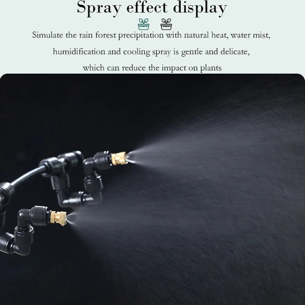 Touch Screen Automatic Mist Rainforest Spray Intelligent Ecological Cylinder Electronic Timer Sprinkler System Kit Control