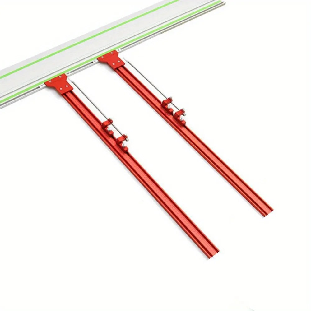 2-in-1 Parallel Guide Rail System Track Saw Angle Clamp,Aluminum Guide for Makita & Festool Rail,Circular Saw Cutting Positioner