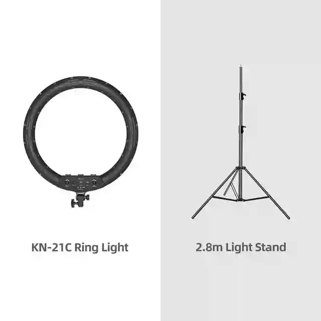21-Inch LED Ring Light with Adjustable Color Temperature and Tripod Kit 21 Inch Kit 3 Tidesmit