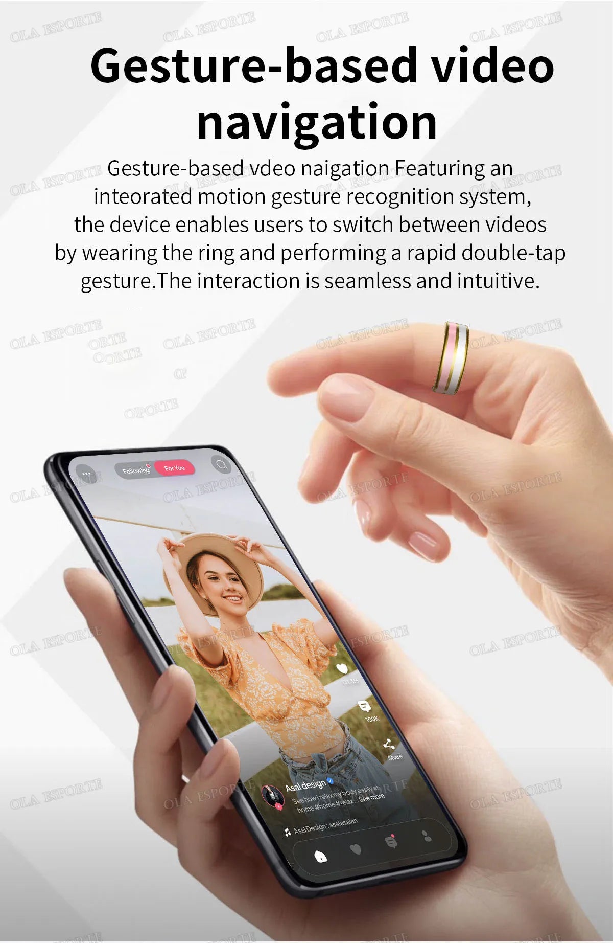 Bluetooth Smart Ring Men Women Heart Rate Blood Oxygen Health Monitor Gesture Control Waterproof Sports Various styles Smartring