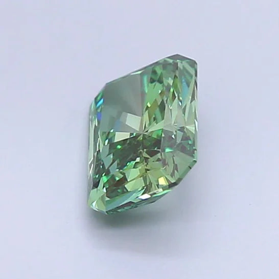 Exceptional Fancy Vivid Green Diamond 1ct Radiant Cut Loose Stone Rare Green Colored Diamond Luxury Engagement Ring Center Stone