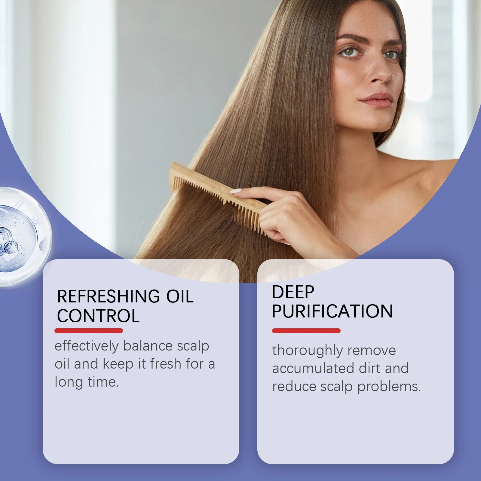 Selenium Disulfide Shampoo Anti-Dandruff Oil Control Repair Dry Hair Deep Clean Soothing Scalp Enhance Hair Luster Elasticity