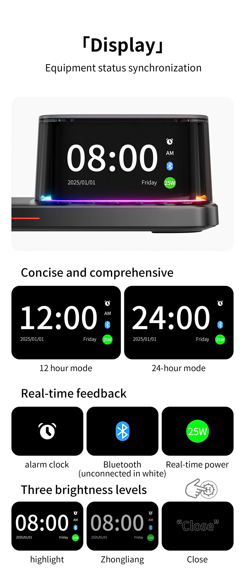 5-in-1 Magnetic Wireless Charger Stand - Qi2 Certified Multi-Device Station Tidesmit