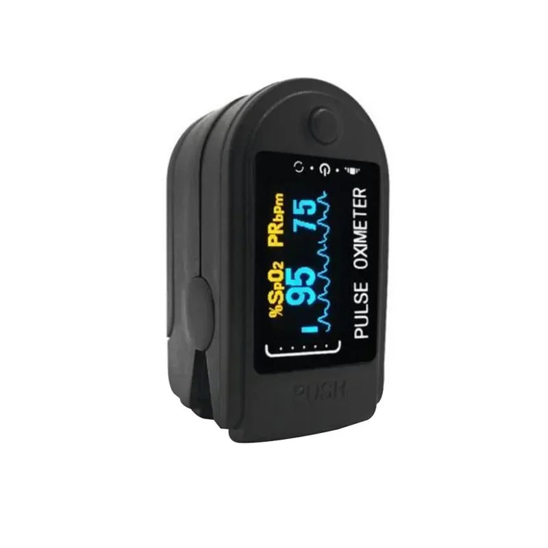 Finger Oximeter Digital Fingertip Pulse Oximeter Blood Oxygen Saturation Meter Finger SPO2 PR Heart Rate Monitor Health Care