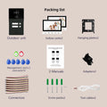 7-inch 4-line video doorbell intercom system, CVBS interface, 1-2 units, with night vision function, suitable for apartments