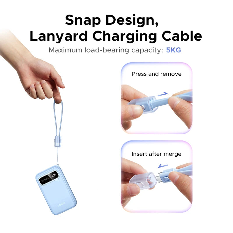 20000mAh Portable Charger - Fast Charging Power Bank for iPhone 16 Tidesmit