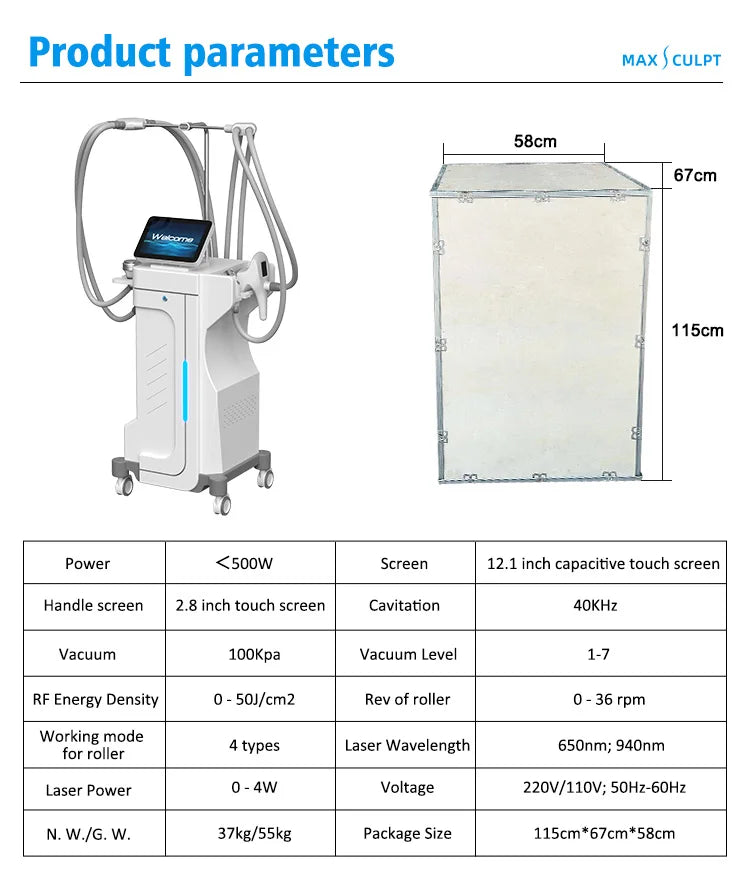 Body Shaping Vacuum Massage Machine for Professional Skin Tightening Body Shaping Massage Equipment Tidesmit