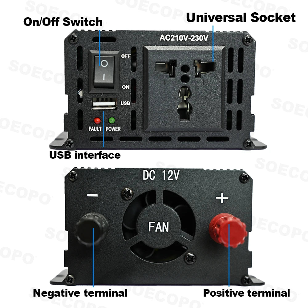 SOECOPO 7000W Peak Solar Power System Kit 200W Panel 100A Controller 12V To 110V 220V Inverter Generator for Camping RV Car Home