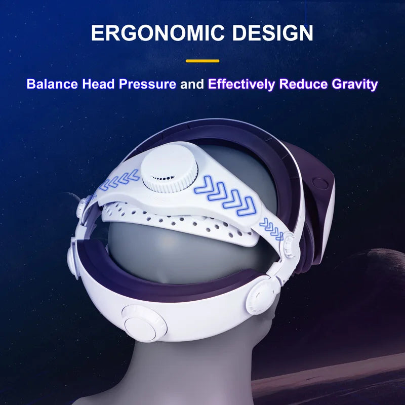 Adjustable Head Strap for PS VR2: Ergonomic Comfort & Secure Fit Tidesmit