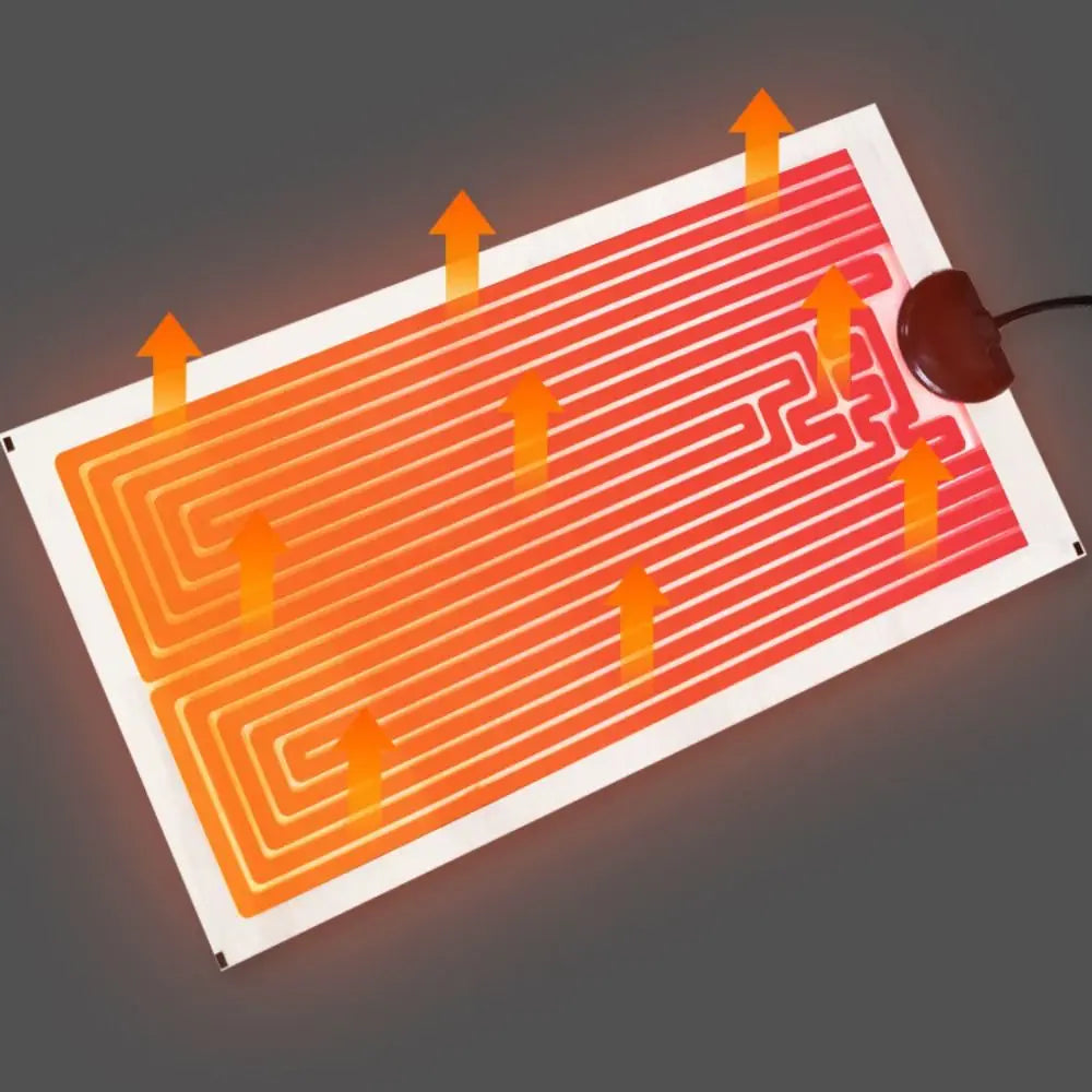 Graphene reptile heating mat with temperature controller for safe, adjustable warmth in terrariums. 220V EU plug.