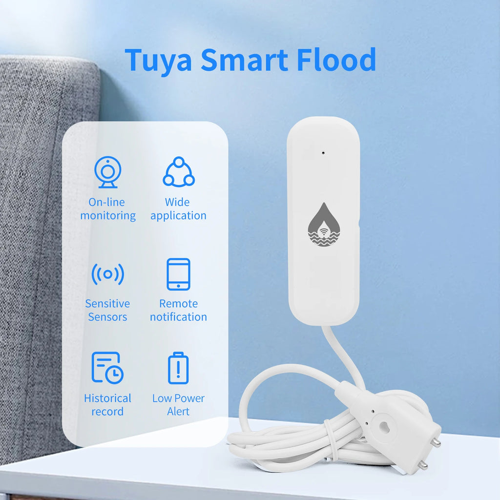 WiFi Water Leak Sensor - Smart Home Flood Alarm System by Tidesmit Tidesmit