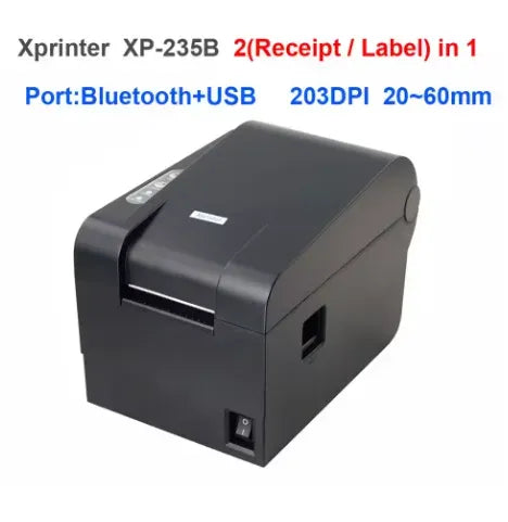 Xprinter XP-235B thermal label printer with Bluetooth+USB