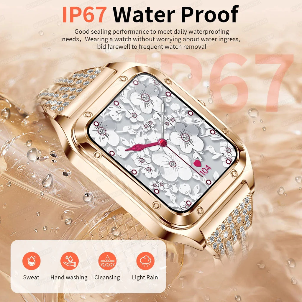 2026Ultra Thin Fashion Smart Watch For Women Screen Always Display Time Sports Bracelet Bluetooth Call 1.59" AMOLED Woman Watch