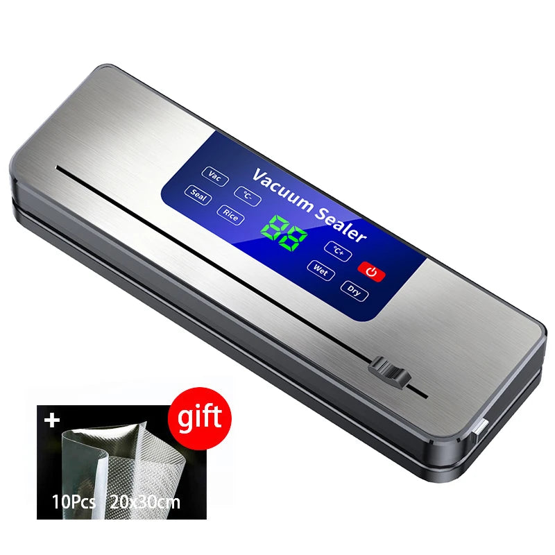 Wireless Portable Vacuum Sealer for Food Multi-Pack with Sealing Countdown Display Touch Waterproof Buttons Compact Kitchen Esse