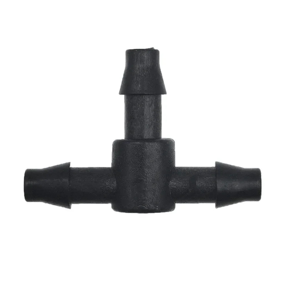 Black adjustable Y-split drip irrigation nozzle adapter connector