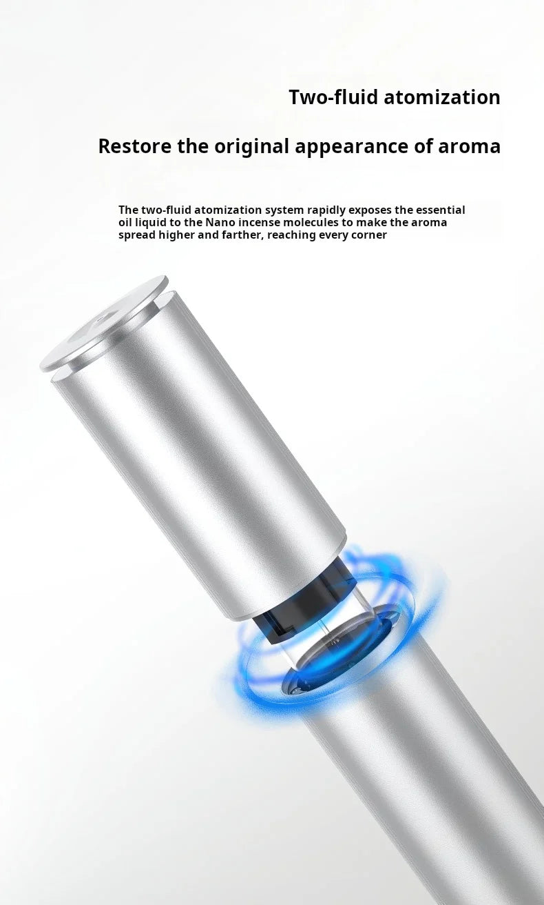 Wireless Electric Hotel Collection Tower Scent Diffuser Waterless Air Aroma Nebulizer for Home Essential Oil Room Scent
