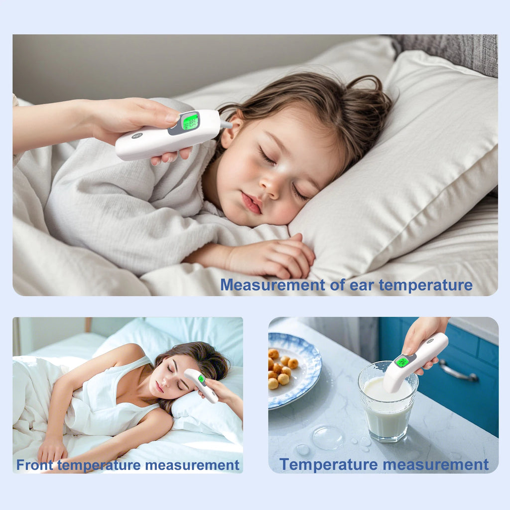 Cofoe Digital Forehead Thermometer Forehead Ear Non-Contact Medical Termometro Baby/Adult Temperature Measure  FASTSHIPPING