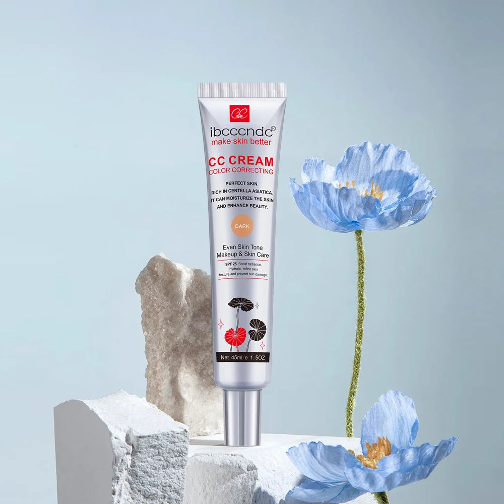 Tidesmit waterproof moisturizing CC cream face makeup texture close-up for long-lasting skin correction