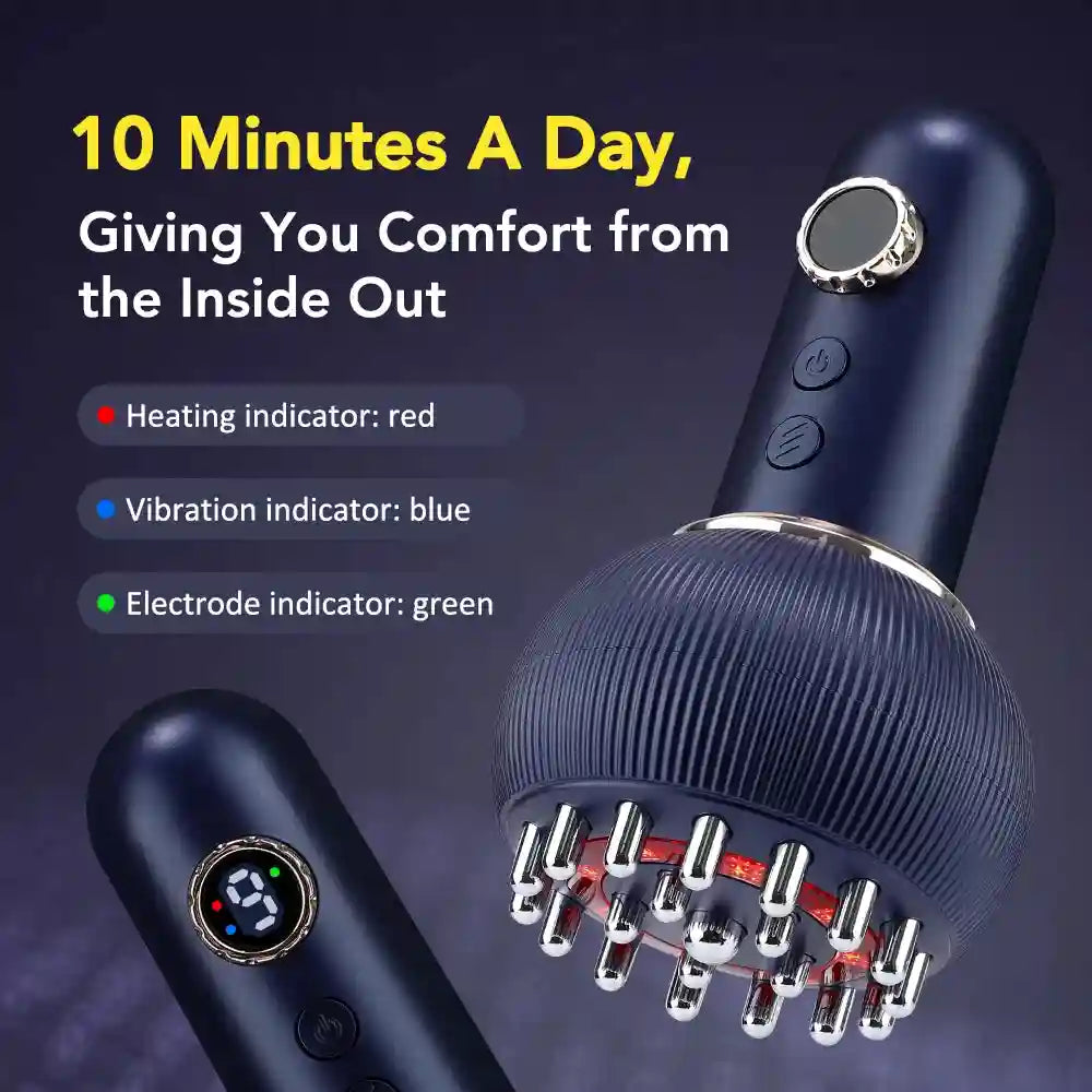 Electric Meridian Massage Brush - Microcurrent Deep Tissue Relief Massage Roller Tidesmit