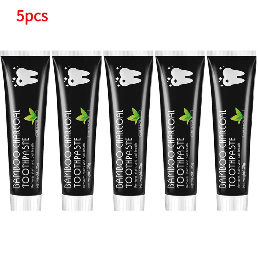 Tidesmit activated charcoal mint toothpaste for deep cleaning, stain removal, and natural teeth whitening